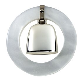 White Sterling Teething Ring