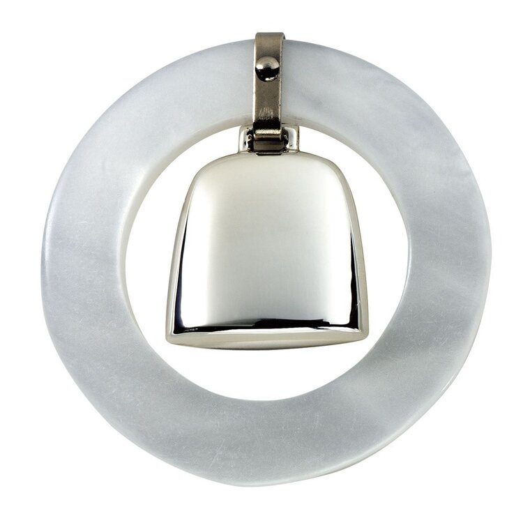 Salisbury White Sterling Teething Ring