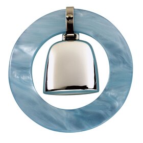 Blue Sterling Teething Ring