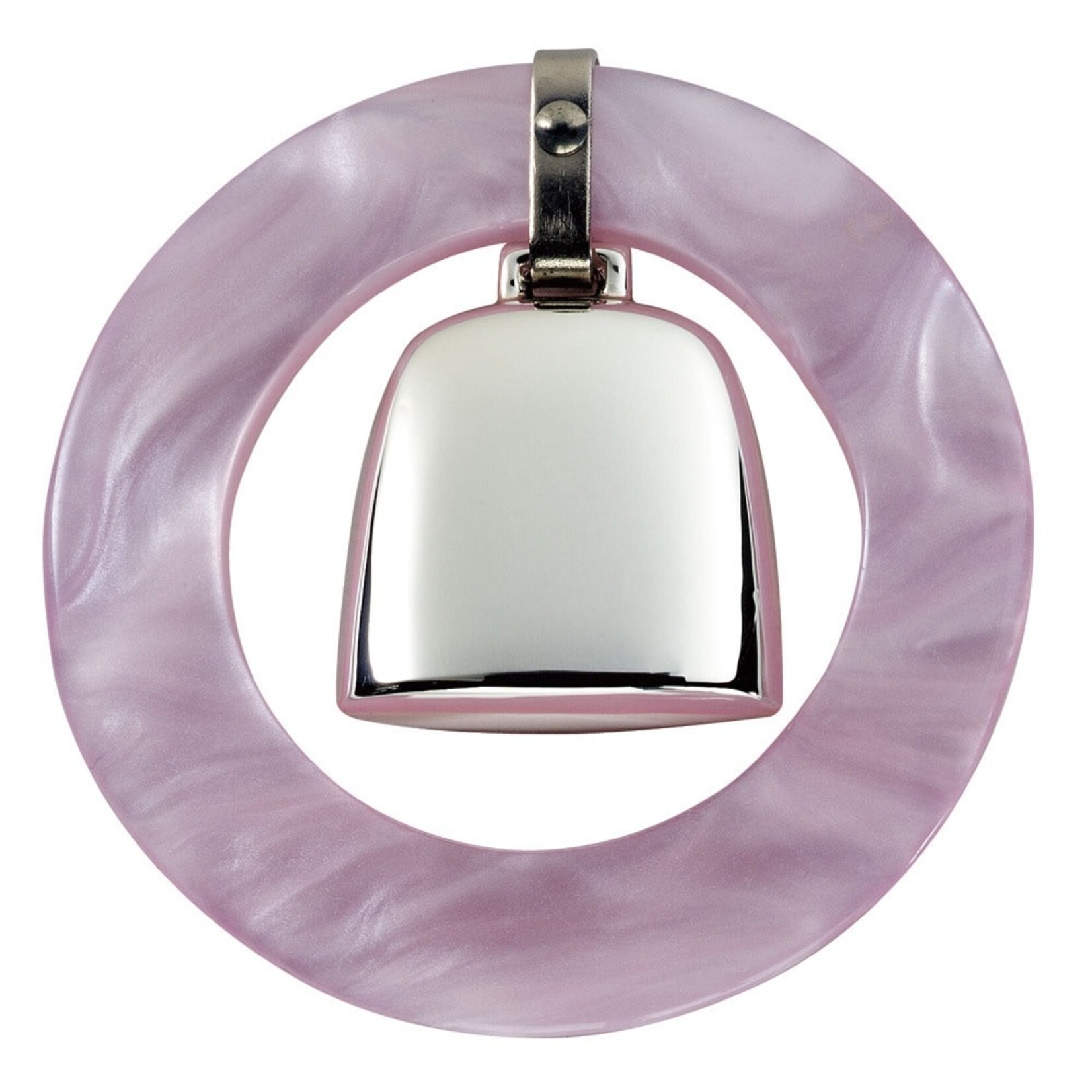 Pink Sterling Teething Ring