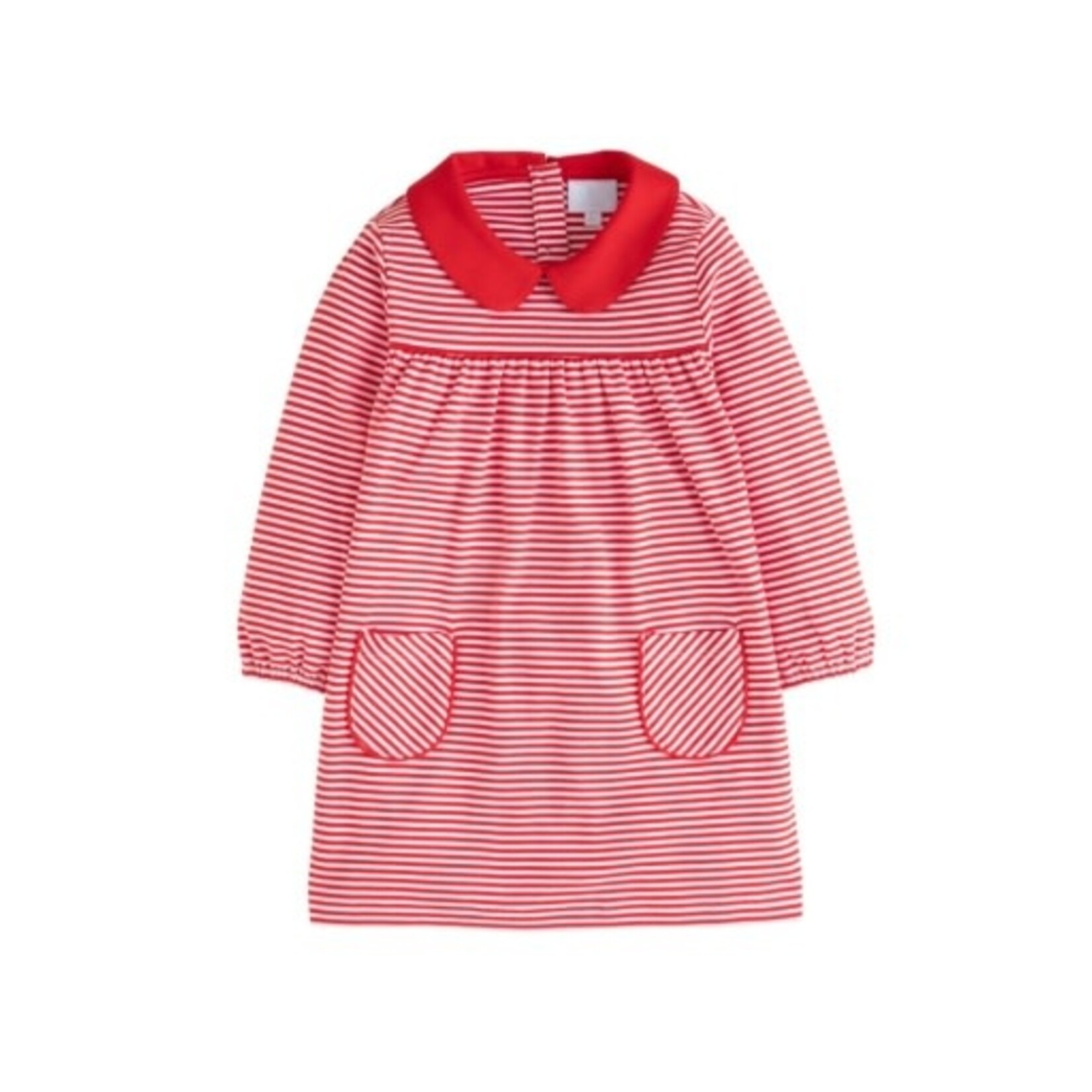 Little English Evelyn Dress - Red Stripe