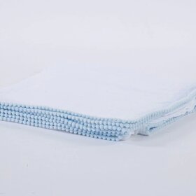 A Soft Idea Swaddle Blanket w/Pom Pom Edge