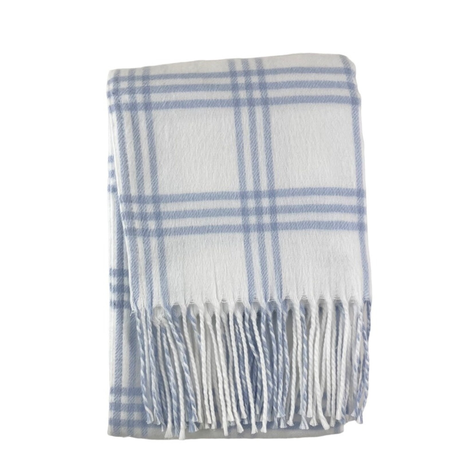 A Soft Idea ASI Check Flannel Fringe Blanket