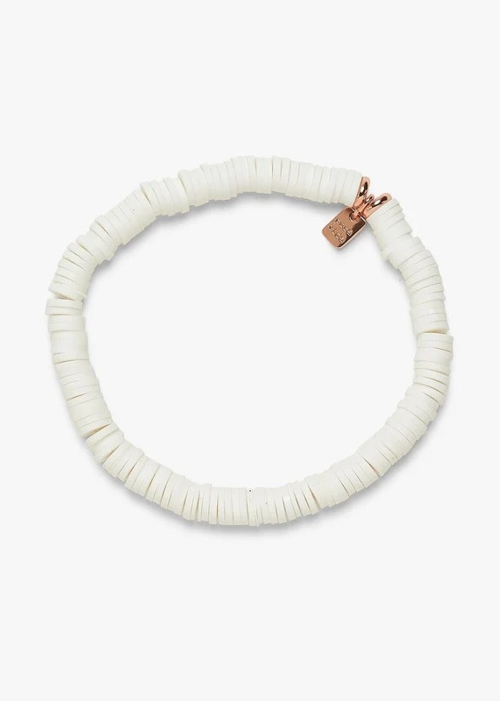 Pura Vida White Disc Stretch Bracelet The Sandbox Children s