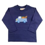 Luigi Kids Navy Truck w/ Pumpkin Dog Shirt