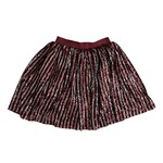 Lola and the Boys Candy Cane Sequin Striped Skirt