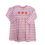 Luigi Kids Pink Stripe Pumpkin Dress
