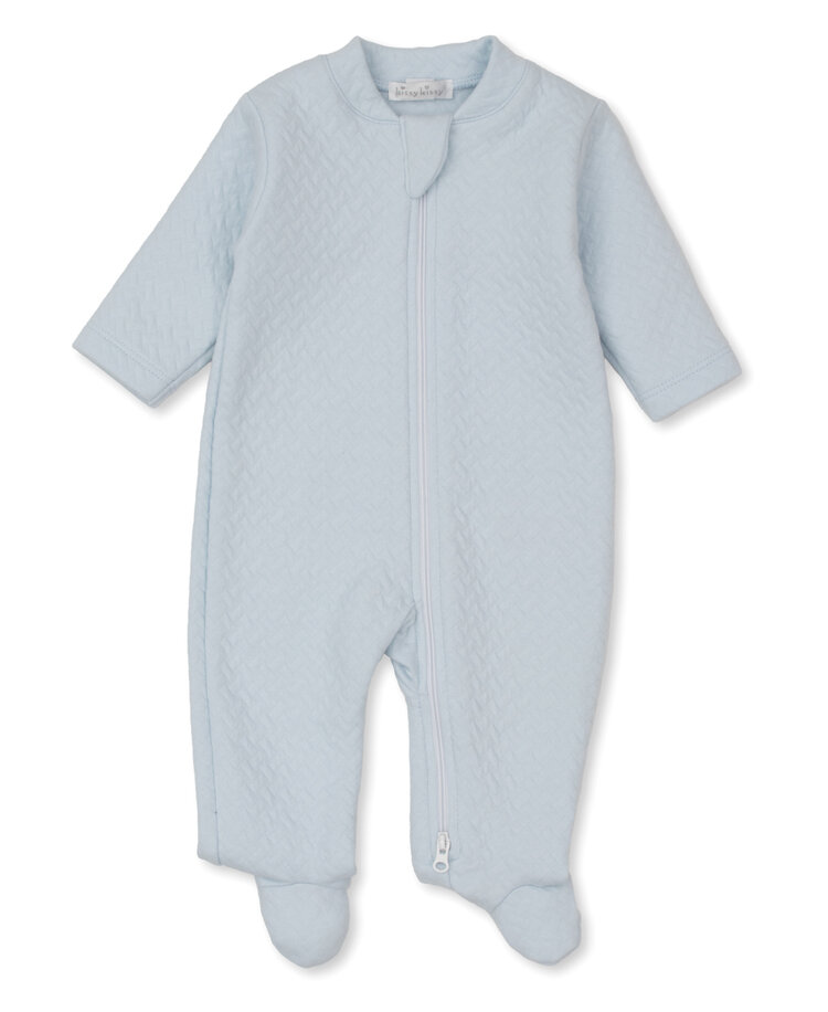 Kissy Kissy Jacquard Zip Footie
