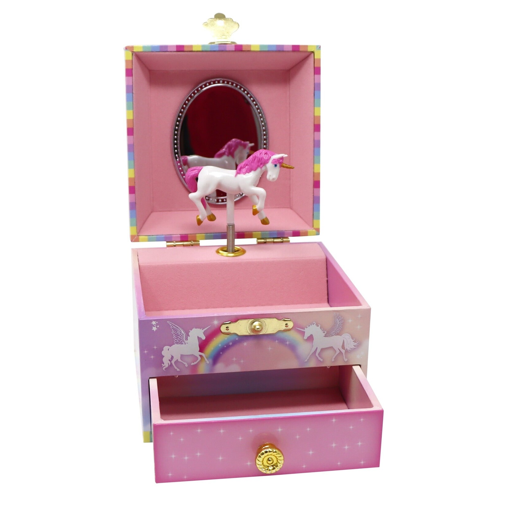 Pink Poppy Unicorn Dreamer Musical Jewelry Box