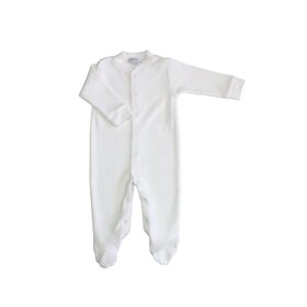 Nella Pima White Bubble Baby Footie