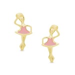 Lily Nily Pink Ballerina Earrings