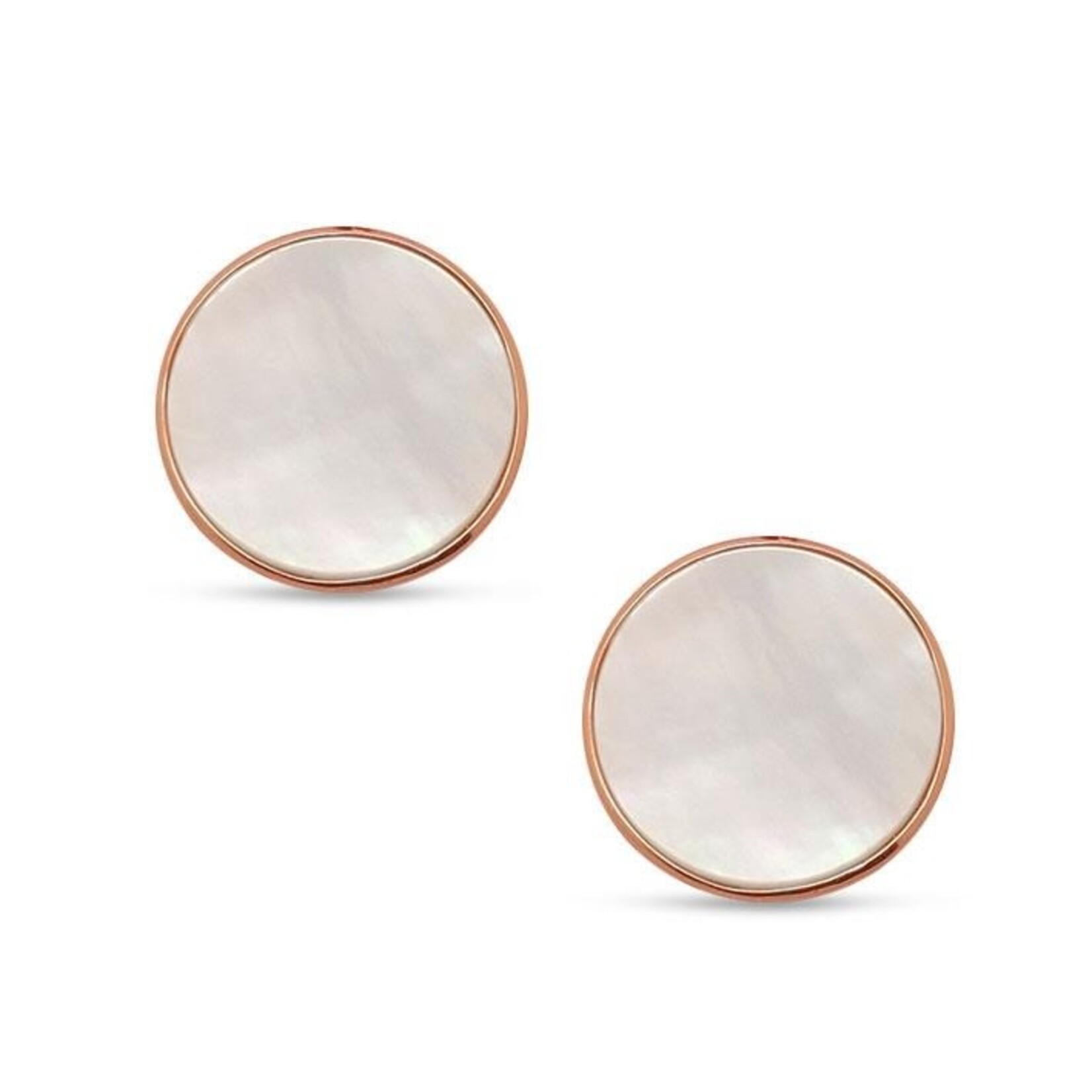 Lily Nily Mother of Pearl Rose Gold Earrings