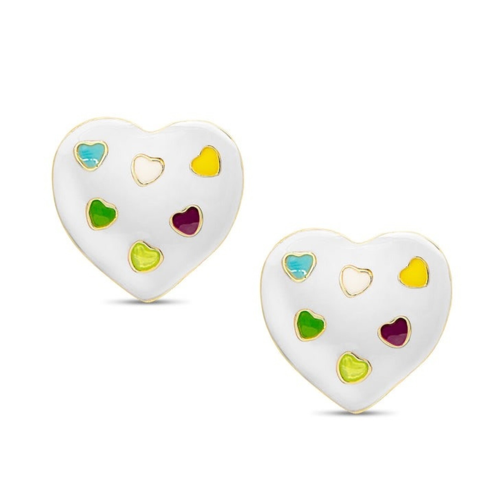 Lily Nily White Puffed Heart
