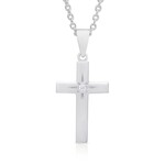 Lily Nily Silver Cross Necklace