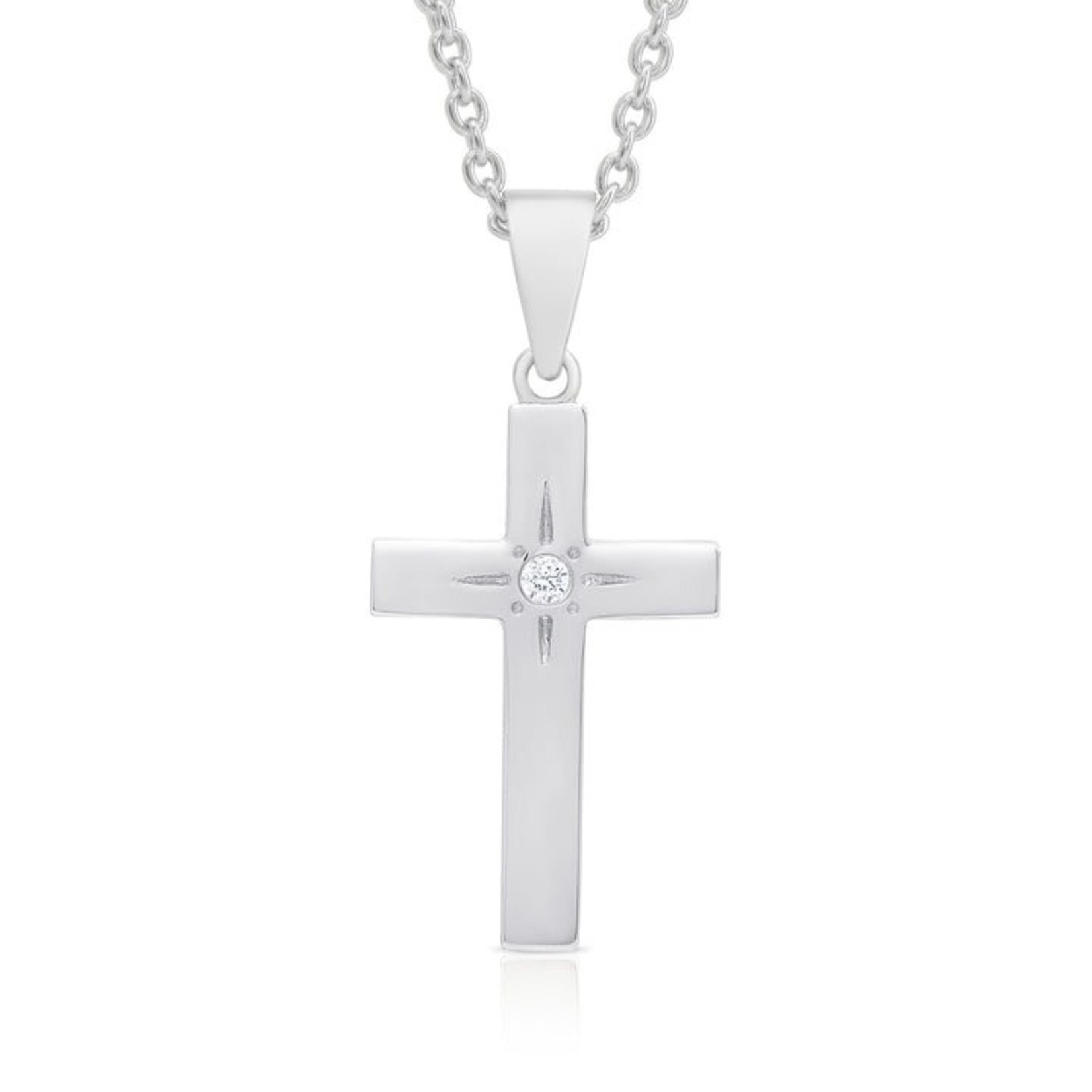 Lily Nily Silver Cross Necklace