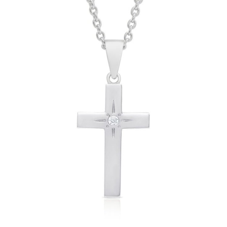 Lily Nily Silver Cross Necklace
