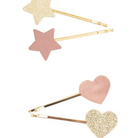 Great Pretenders Boutique Matte Star Bobby Hairclips
