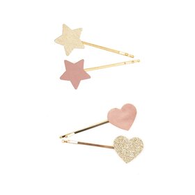 Great Pretenders Boutique Matte Star Bobby Hairclips