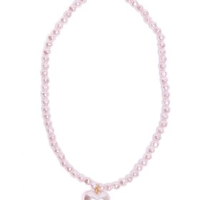 Great Pretenders Pink Pearl Heart Necklace