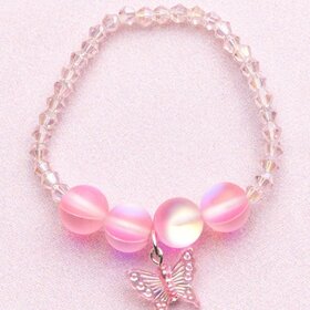 Great Pretenders Boutique Holo Pink Crystal Bracelet