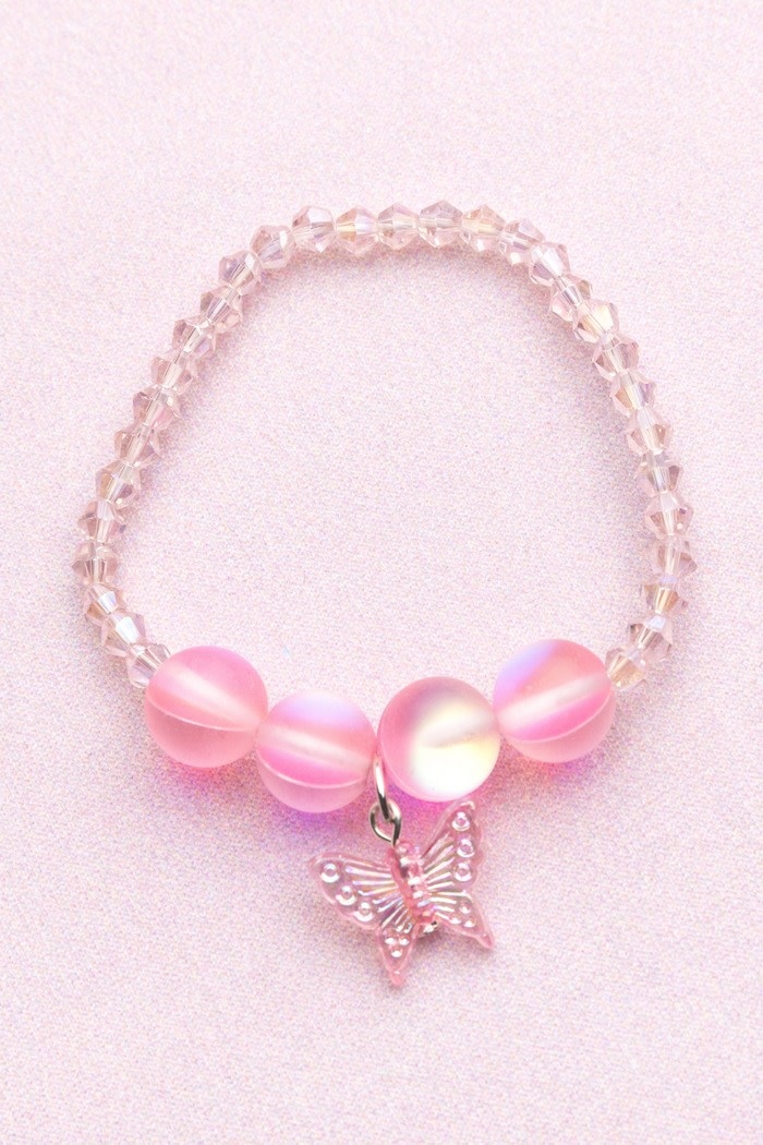 90014 Great Pretenders Crystal Pink Charm Bracelet