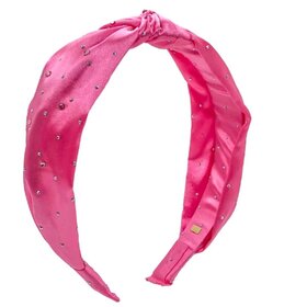 Bari Lynn Satin Silk Stone Headband