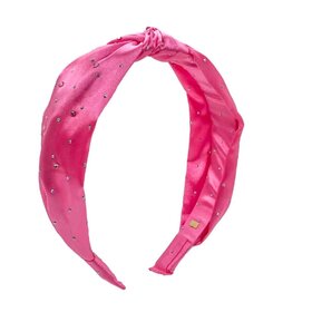Bari Lynn Satin Silk Stone Headband
