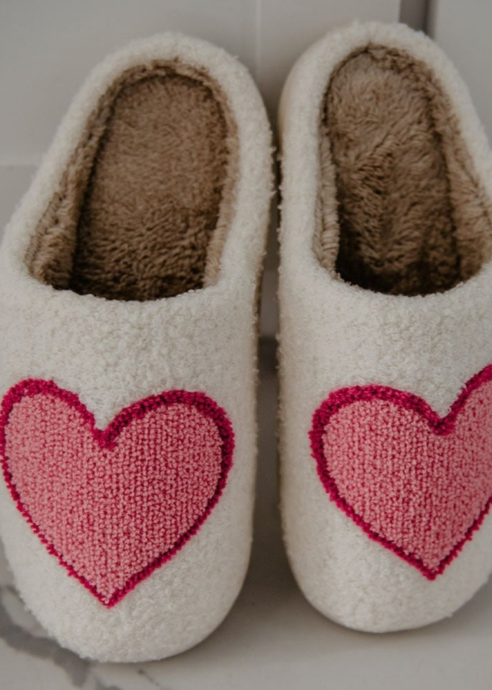 Katydid Heart Sherpa Slippers