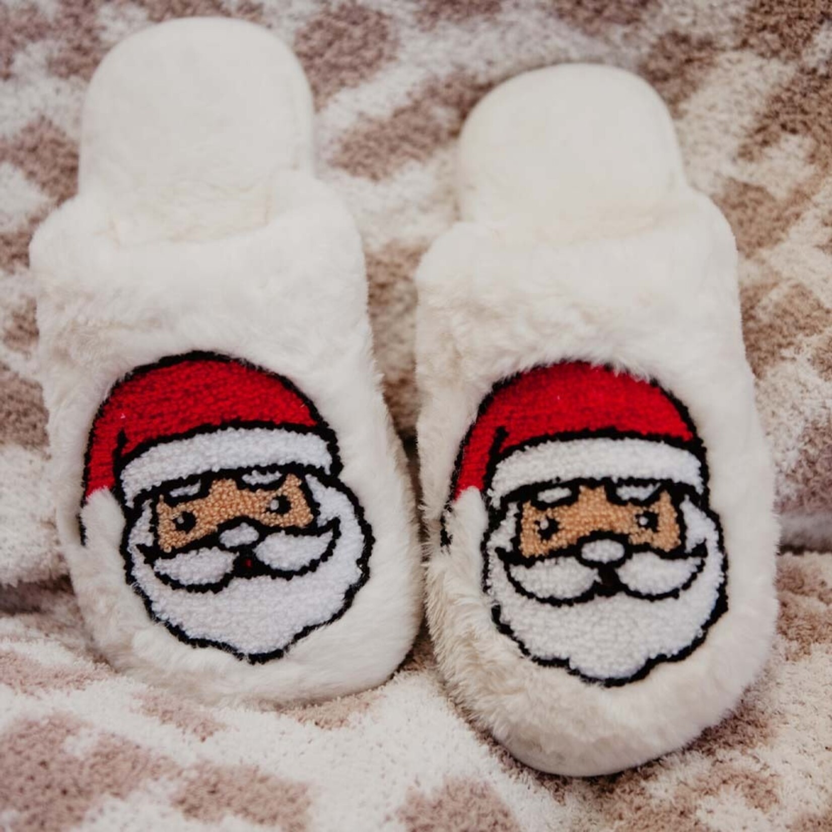 Santa slippers hot sale