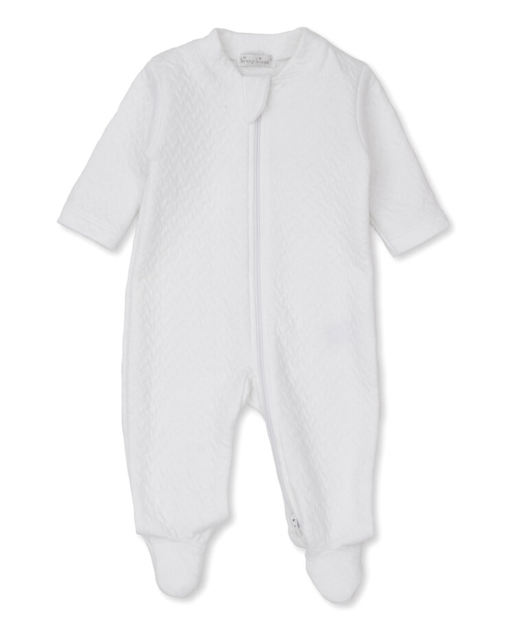 Kissy Kissy Jacquard Zip Footie