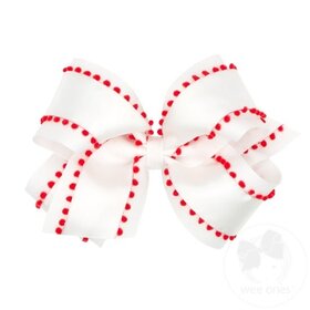 Wee Ones Pom Pom Overlay Bow