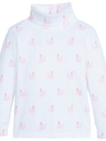 Little English Turtleneck - Pink Whales