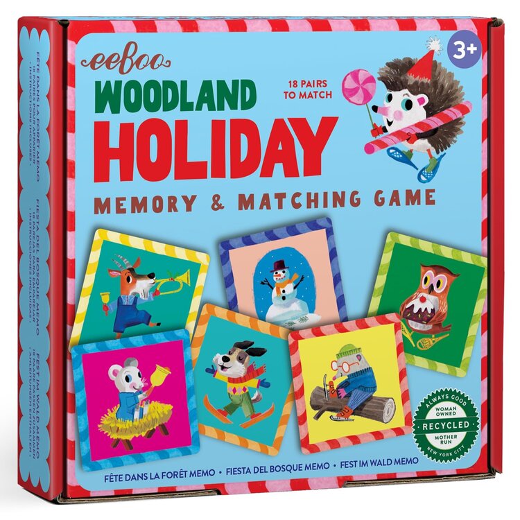 Woodland Holiday Matching Game