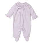 Kissy Kissy Pink Smocked Bishop Footie