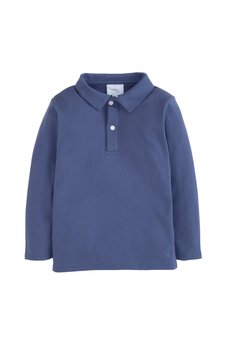 Little English L/S Solid Polo
