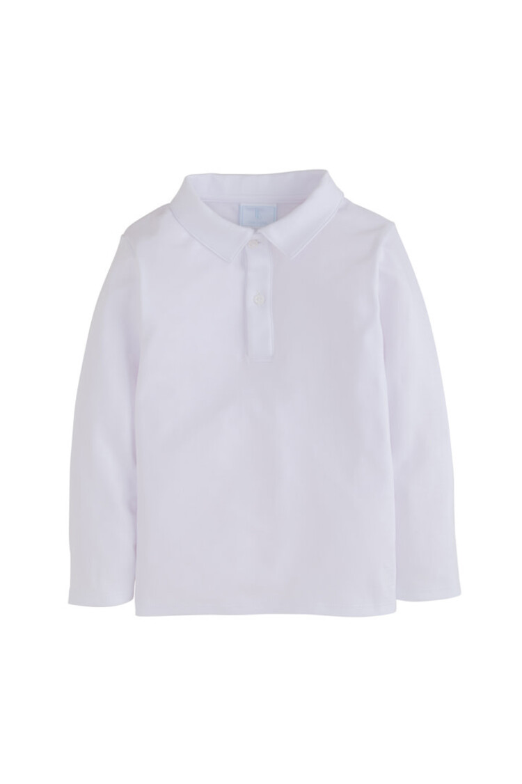 Little English L/S Solid Polo