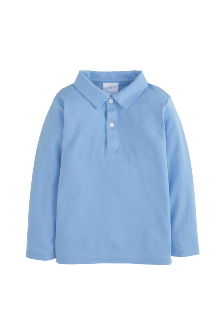 Little English L/S Solid Polo