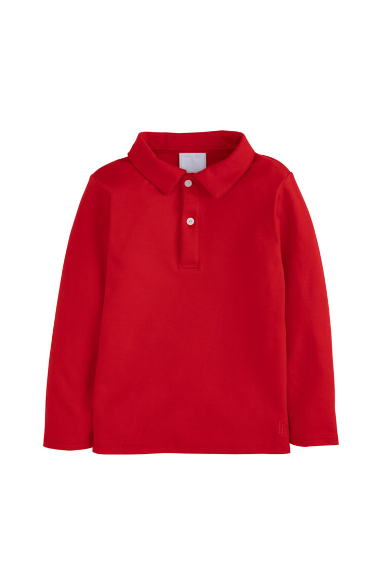 Little English L/S Solid Polo