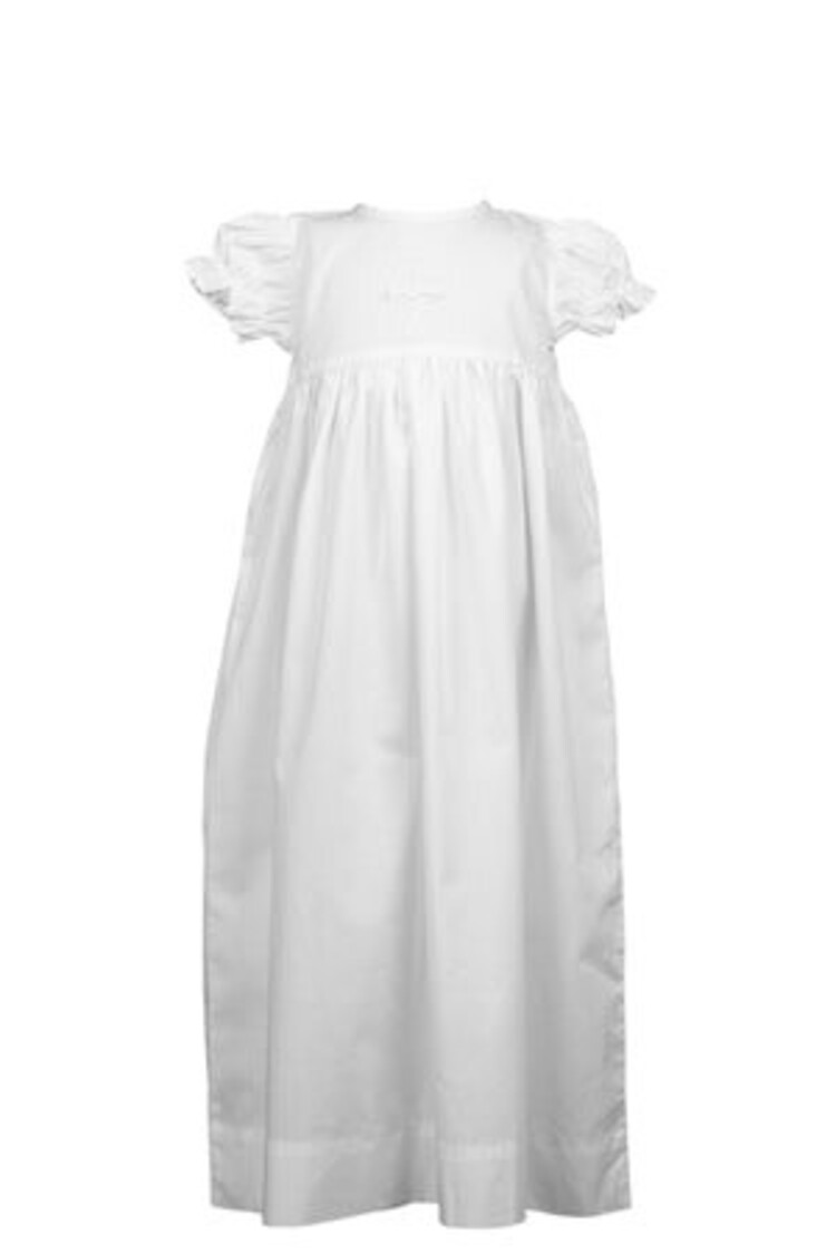 Proper Peony Cross Baptism Gown