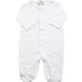 Proper Peony White Pima Footie