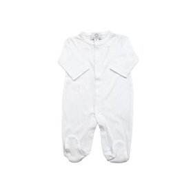 Proper Peony White Pima Footie