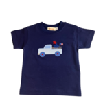 Luigi Kids Navy Truck w/ Flag Shirt