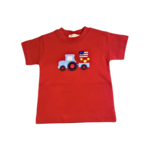 Luigi Kids Red Flag Tractor Shirt