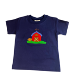 Luigi Kids Navy Barn Shirt