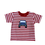 Luigi Kids Red Stripe Jeep Shirt