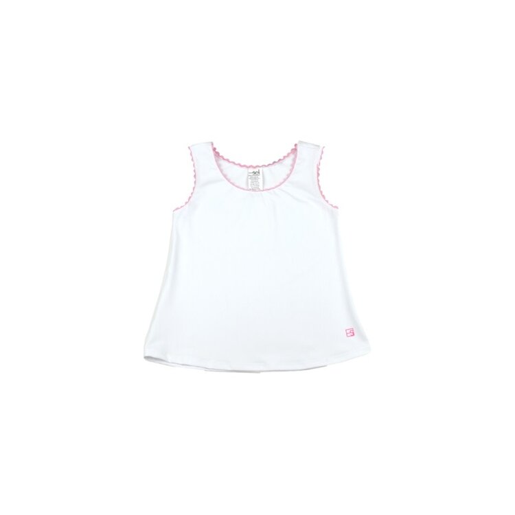 Set Athleisure White/ Pink Ric Rac Riley Razor Tank