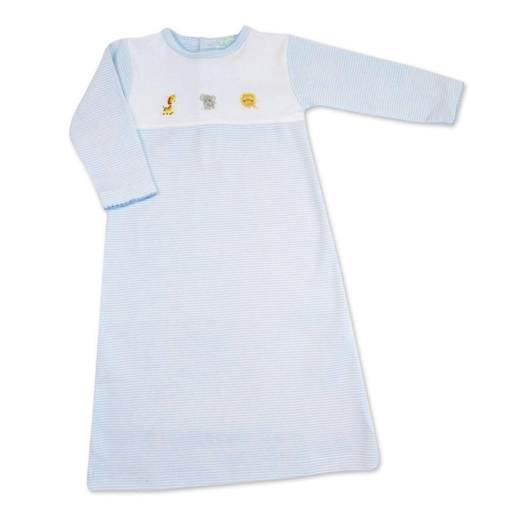 Baby Threads Blue Safari Gown