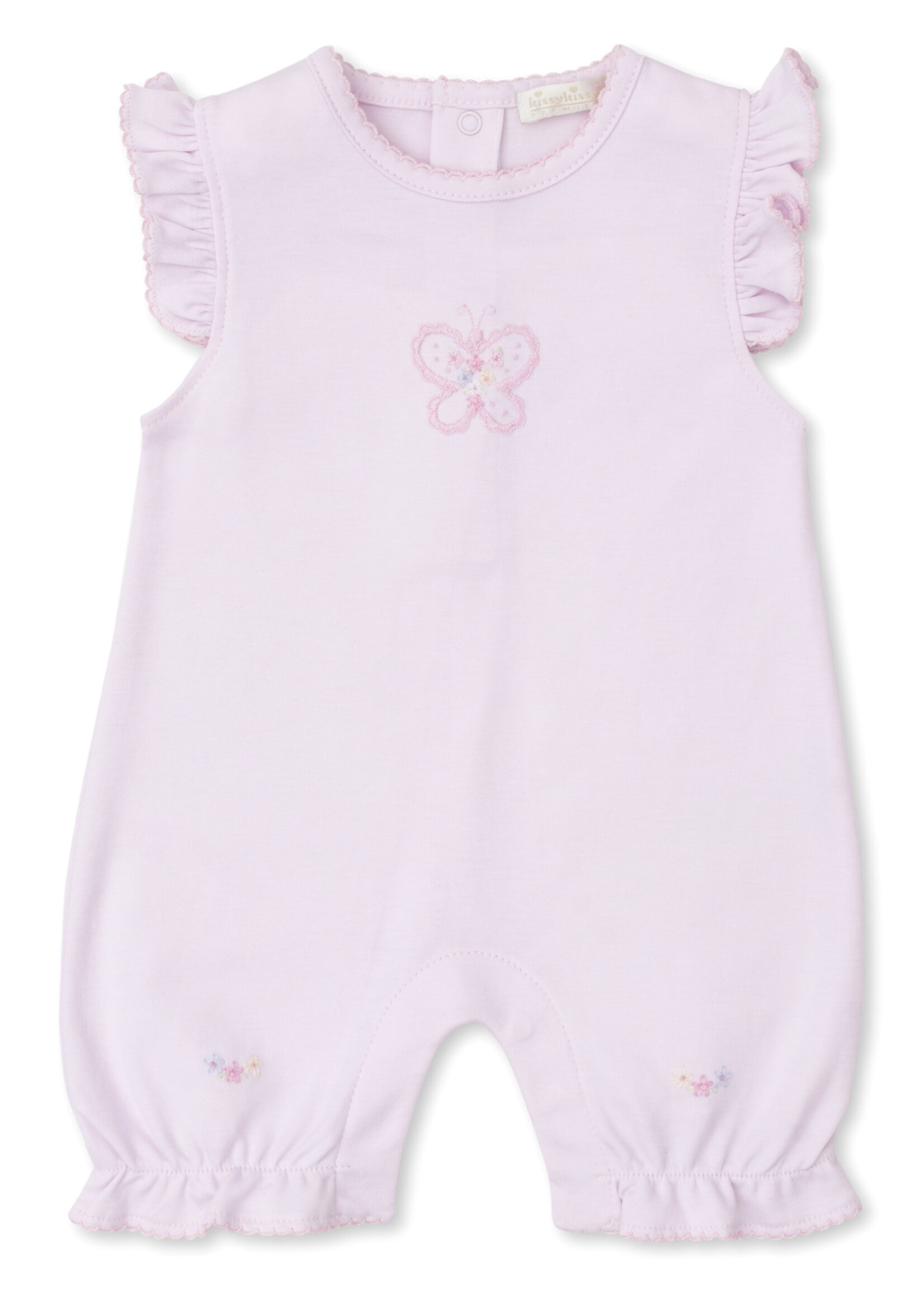 Kissy Kissy Pink Butterfly Embroidered Playsuit