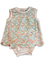Sage & Lilly Peach Floral Bloomer Set
