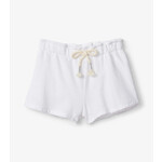 Hatley White Terry Paper Bag Shorts